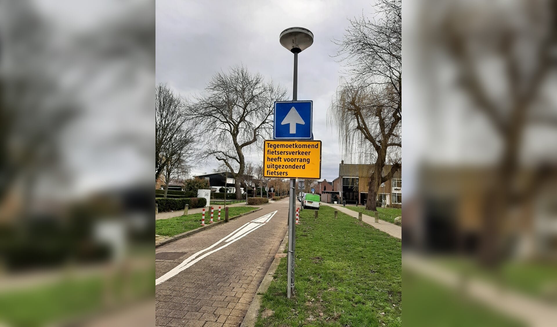 Vreemd verkeersbord in Schiedam.