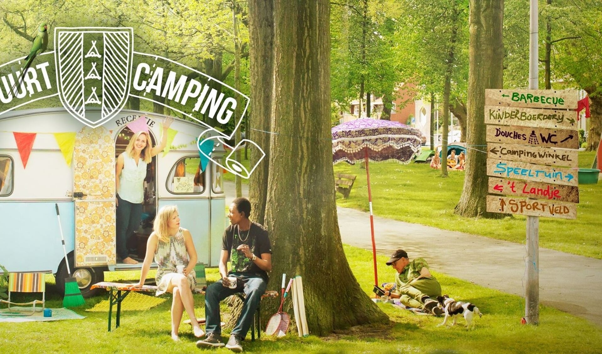 De Buurtcamping strijkt van 7 tot 9 juli neer in park Oosterhout.