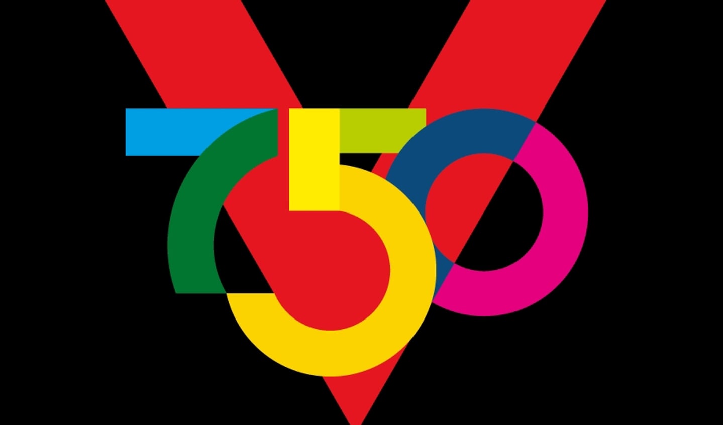 Logo 750 jaar Vlaardingen.