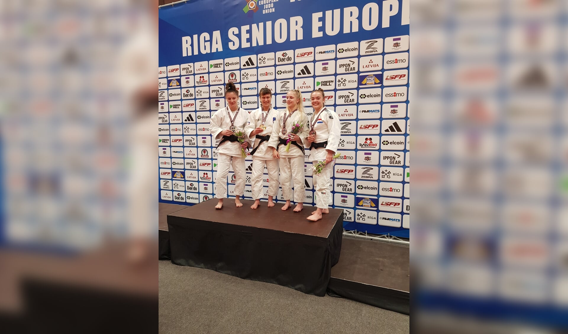 Franka van der Salm liet uitstekend judo zien 