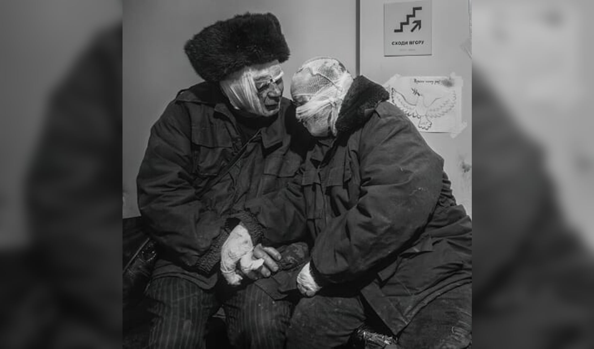 Het gepensioneerde echtpaar Lidia Rakitska en Volodymyr Rakitsky 