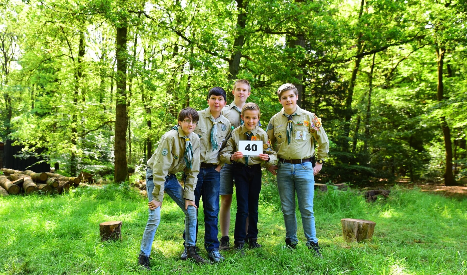 De vijf jongens bleken hun scouting skills prima te beheersen en behaalden genoeg punten voor een 34ste plek.