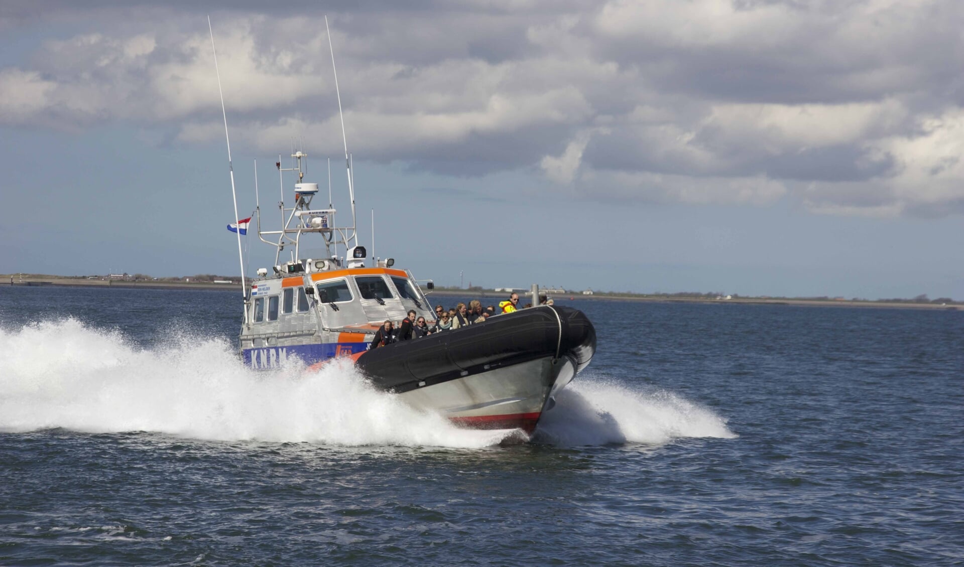 De reddingboot Joke Dijkstra op het Marsdiep