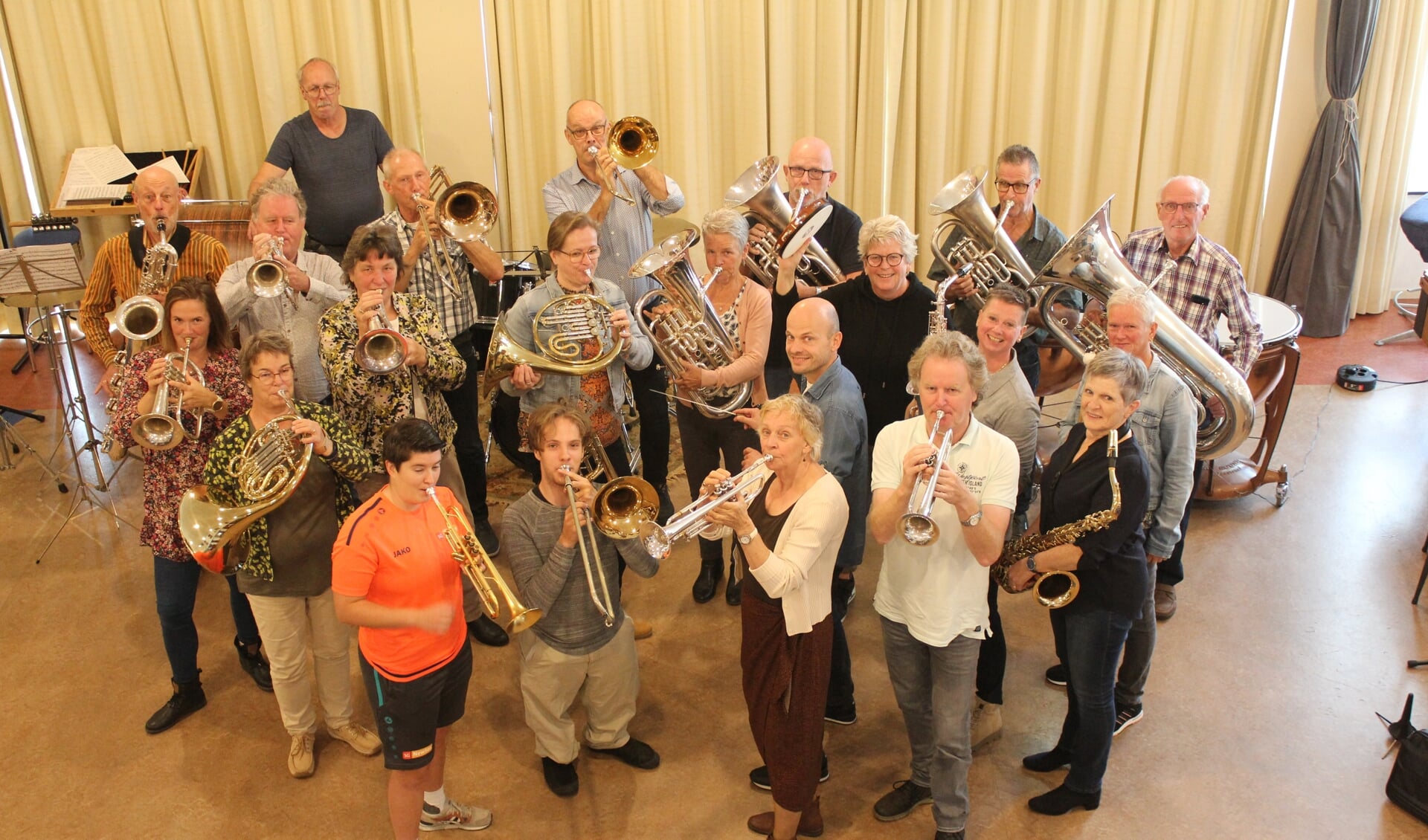 De leden van fanfare Accorando.