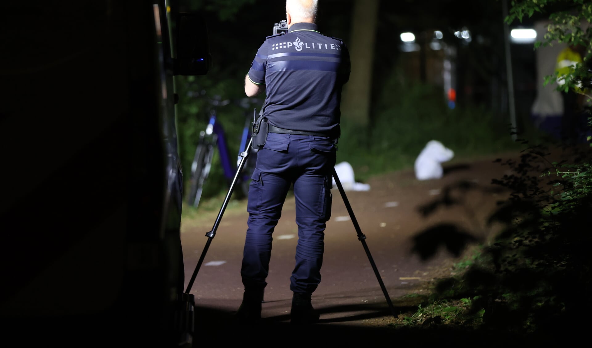 Politie doet onderzoek na het aantreffen van een overleden persoon