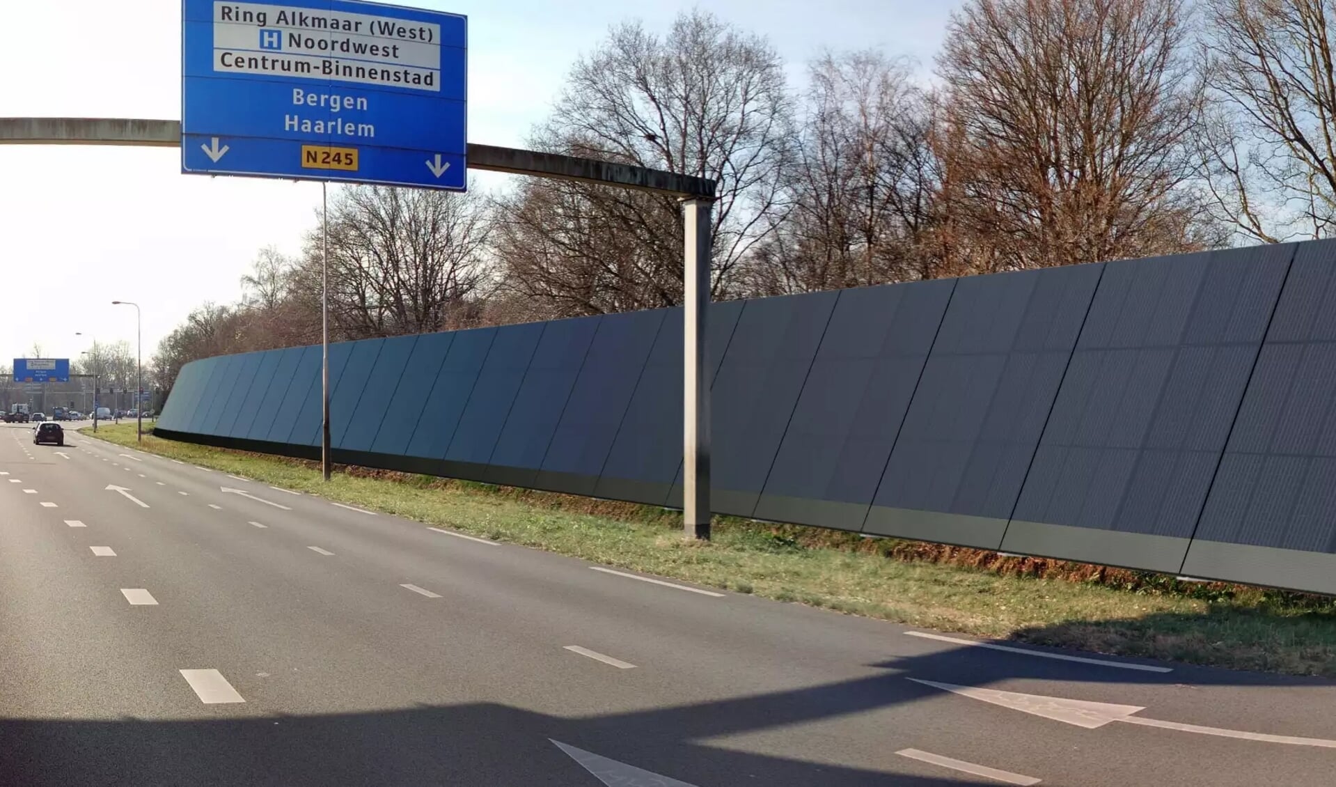 Er zijn plannen om energieleverende geluidsschermen te plaatsen bij de Schagerweg, Huiswaarderweg en Nollenweg.