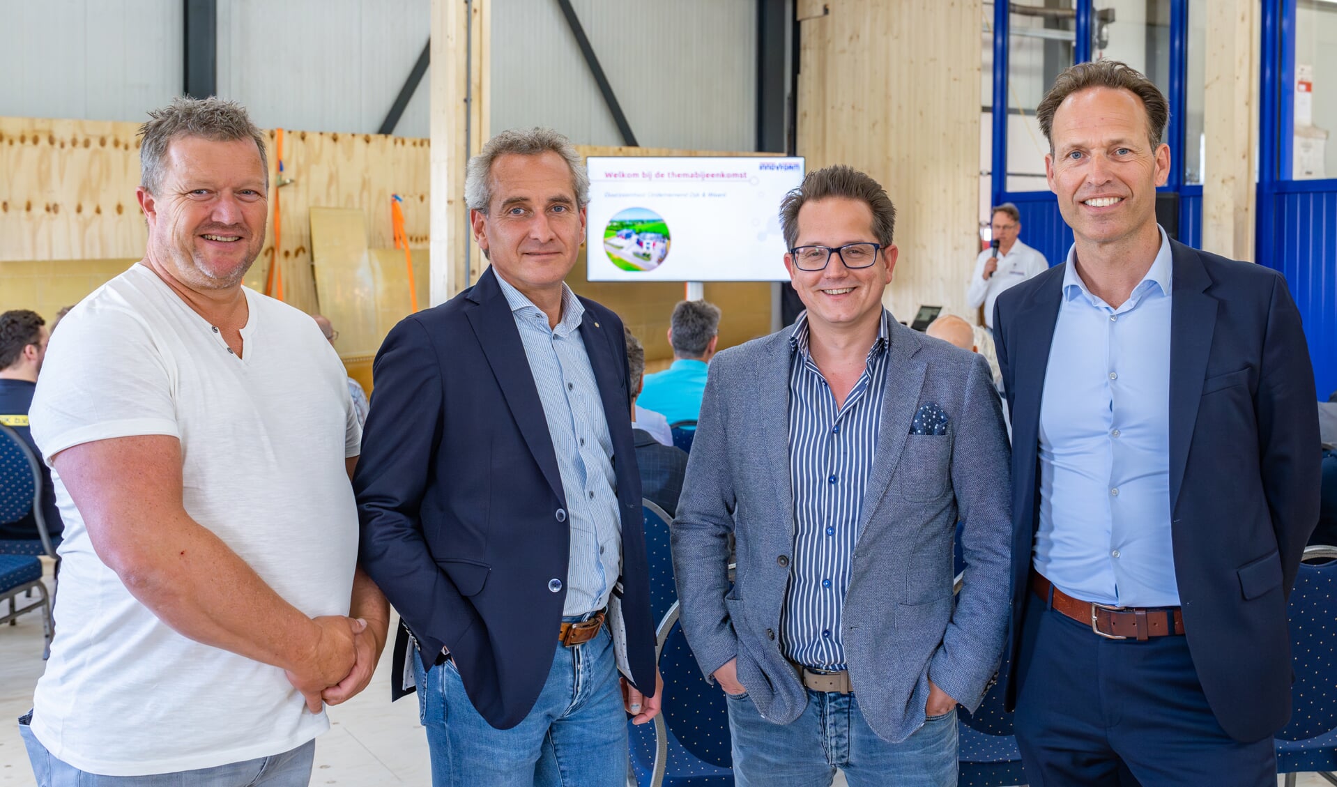 V.l.n.r: Ruben Philippo, Maurice Gelissen, Wouter Voerman en Michiel van Overbeek