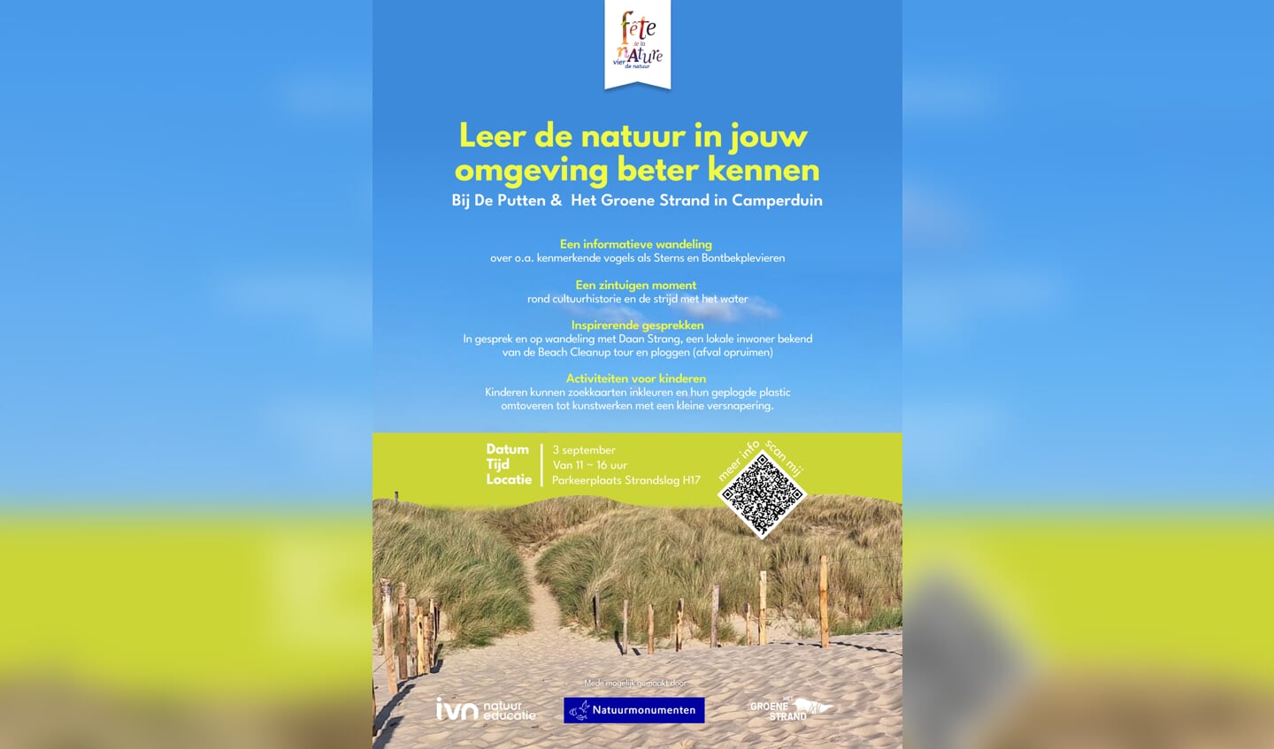 Poster Natuurfeest bij de Putten en het Groene Strand in Camperduin