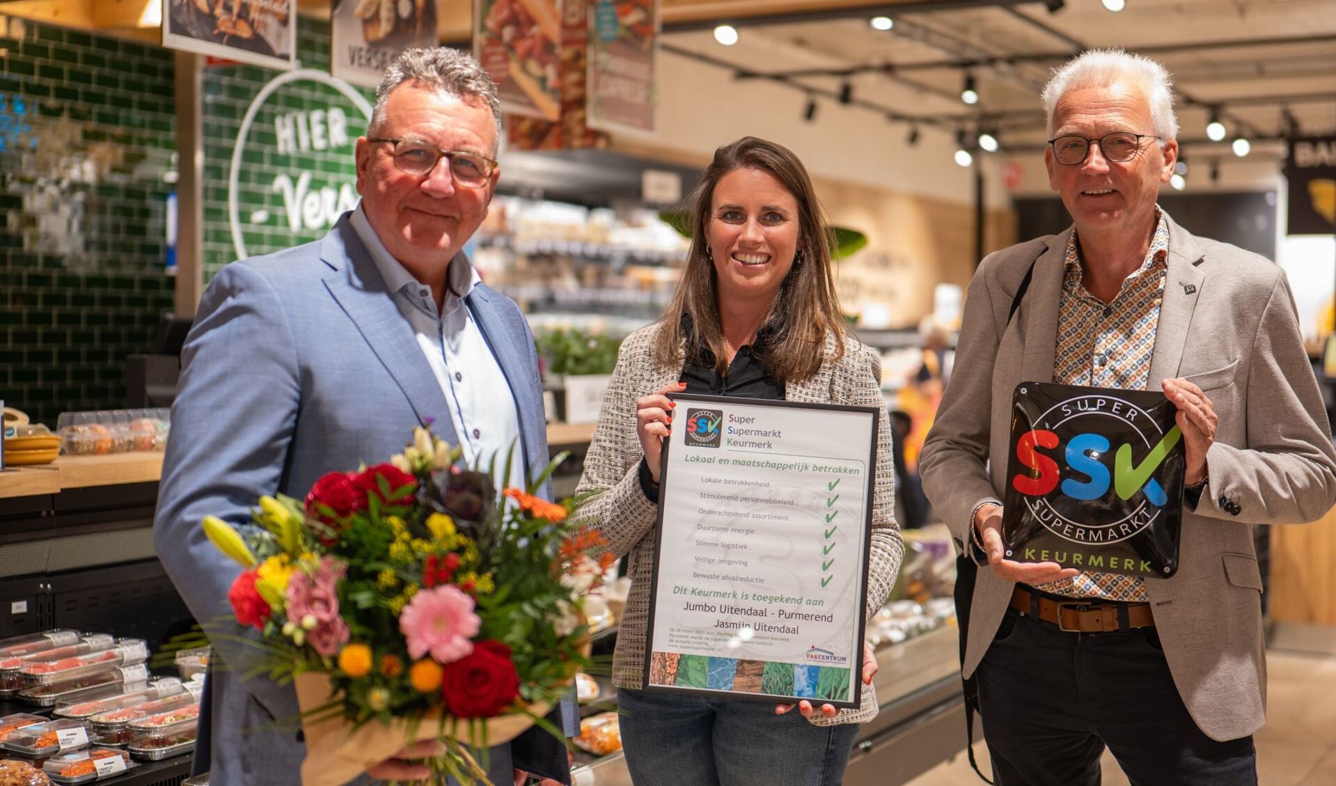 Mario Hegger, Jasmijn Uitendaal en Bram de Jong.