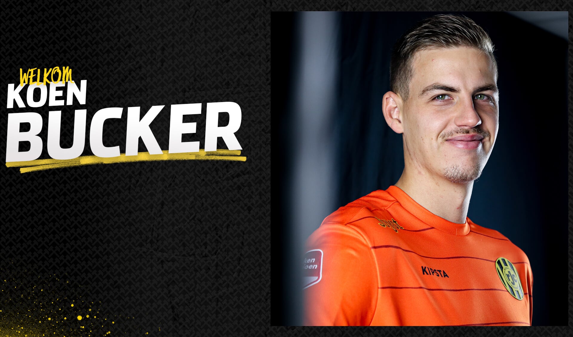 Zaankanter Koen Bucker onder de lat bij Roda JC