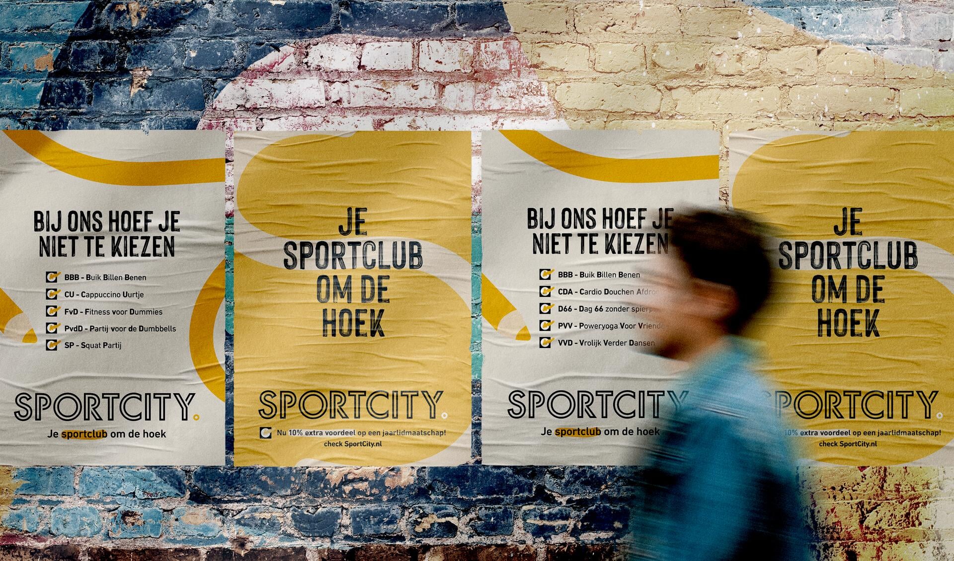 SportCity met een speelse inhaker op de verkiezingen