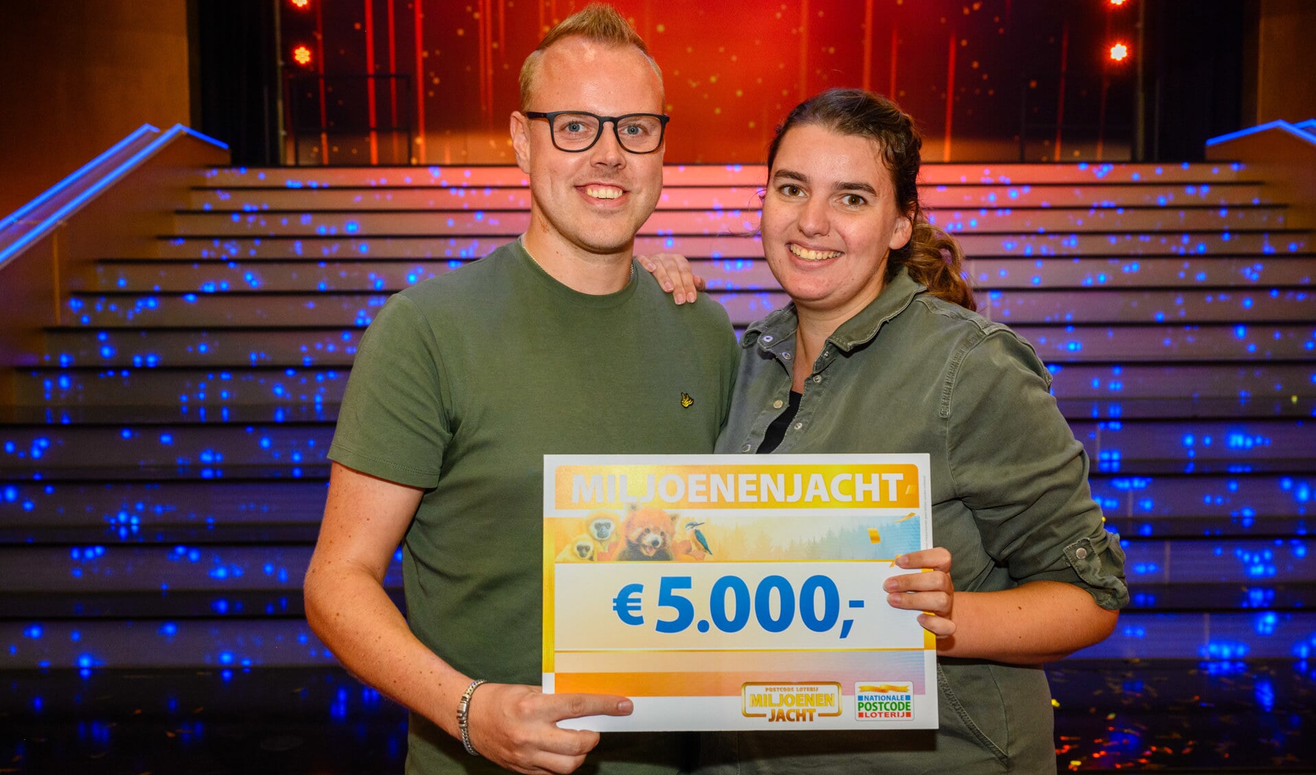 Stefan uit Vlaardingen wint 5.000 euro bij Postcode Loterij Miljoenenjacht.