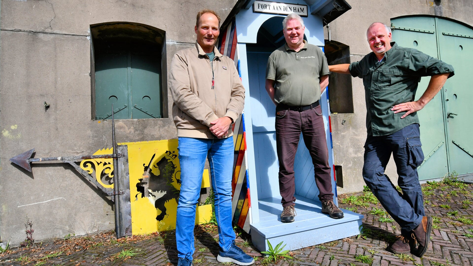 Alex van Dam, Patrick Mul en Erik Smit (v.l.n.r.) zijn de initiatiefnemers voor de oprichting van het regionaal veteranen ontmoetingspunt.
