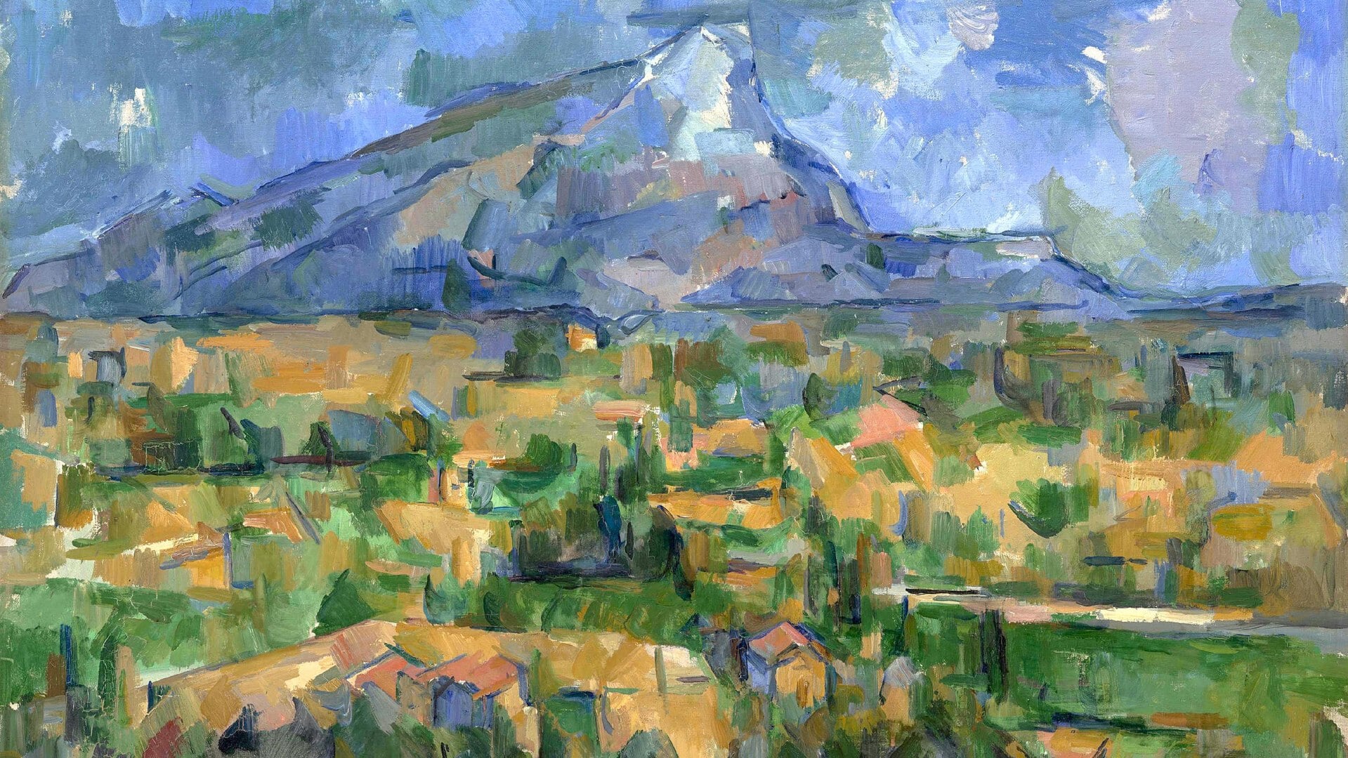 Een schilderij van postimpressionist Cézanne.