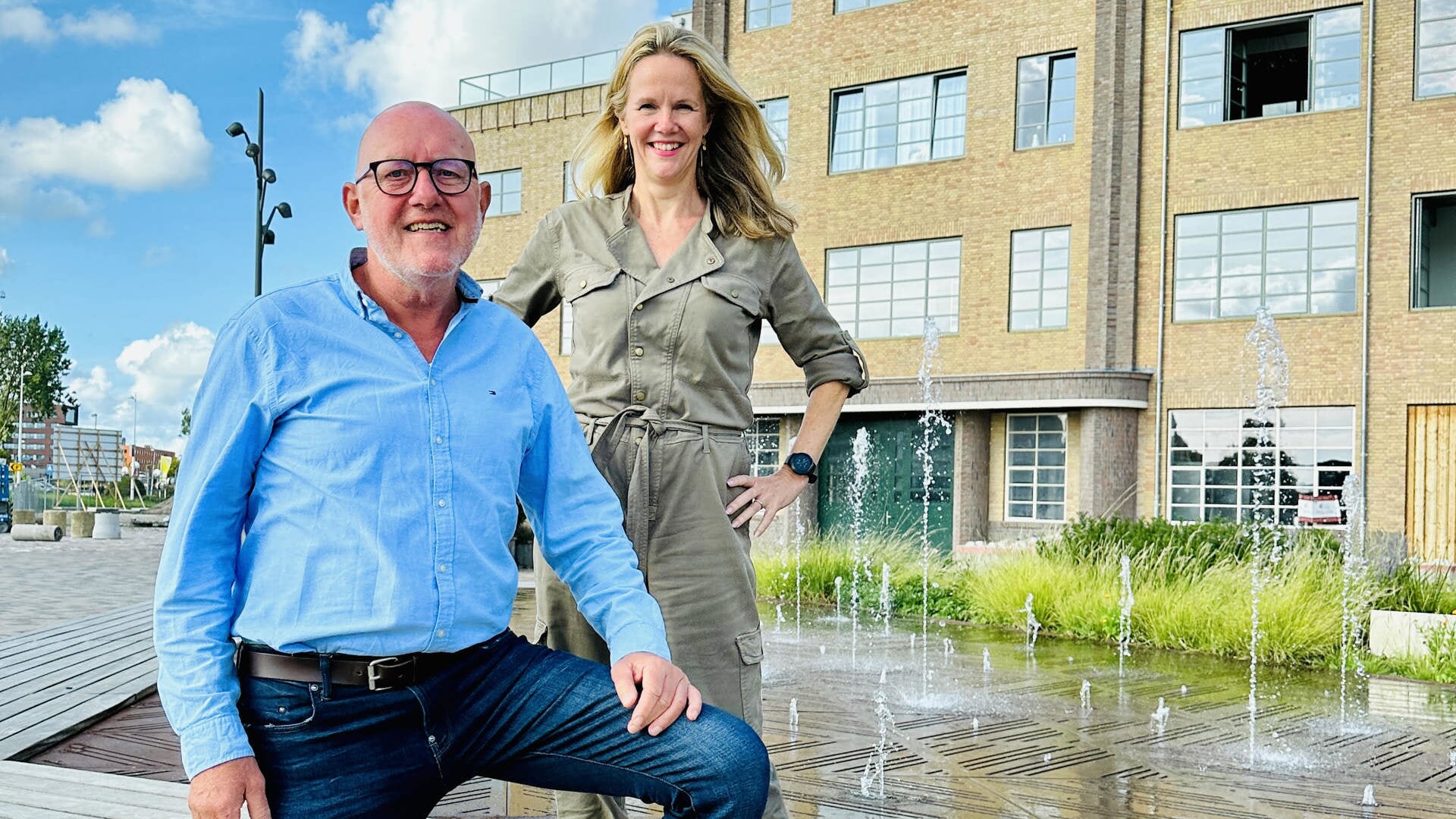 Ger Welbers en Melanie Goudsblom, directeur en marketingmanager van Hart van NH regio- en stadsmarketing