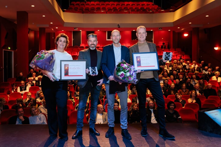 De Ondernemers van 2023: Sabine en Barry van Leeuwen van Hesseling Vlees, Martin van Houts en Ron Kamps van Baken 5. 