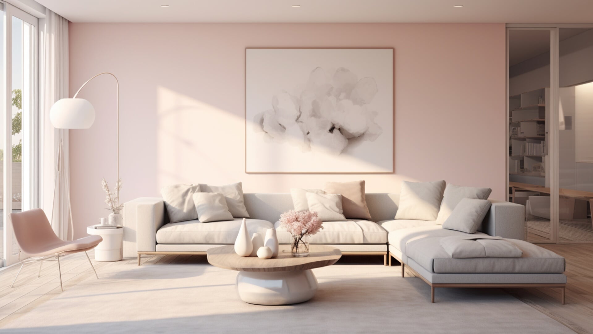 Roze geeft rust. Met deze kleur op de muren geef je een ruimte een prettige sfeer, rust én een trendy look!