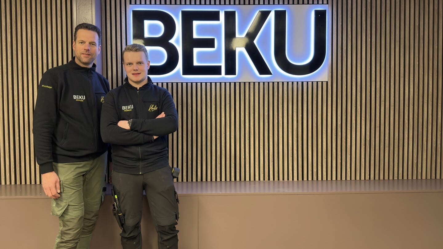 Zoon Patrick met zijn zoon zoon Stef, één van de enthousiaste collega's van het vertrouwde BEKU-team. 