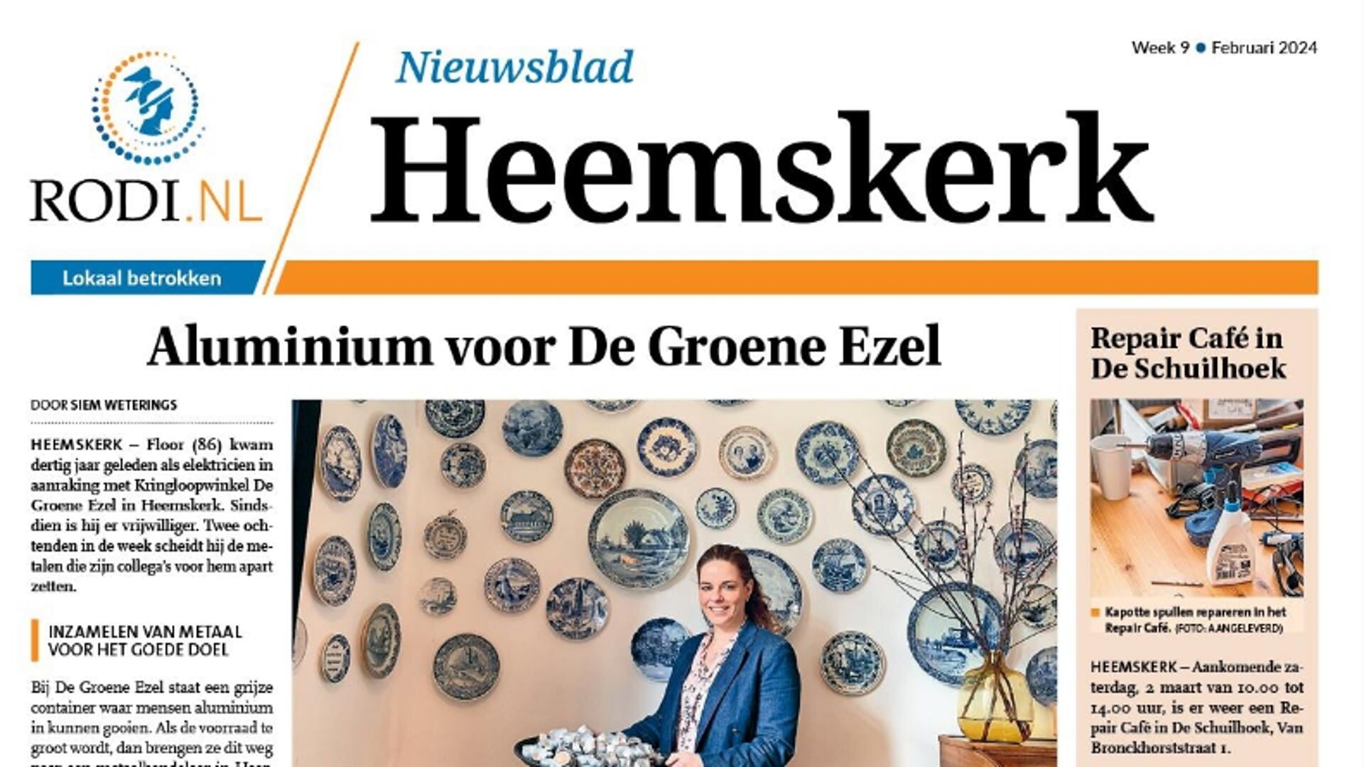 Nieuwsblad Heemskerk staat weer online!