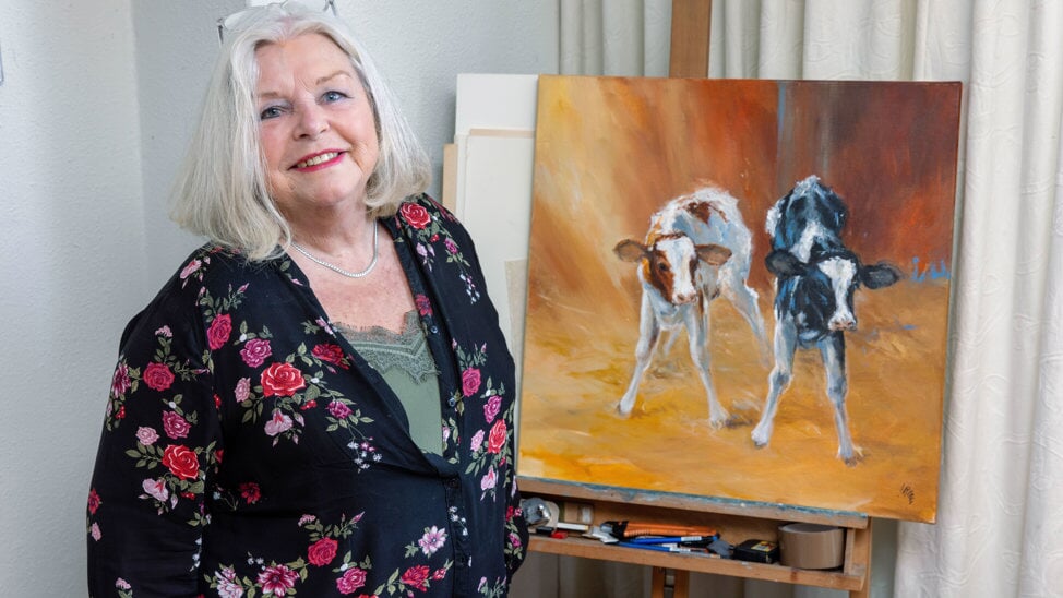 Kunstenares Irma van der Zande heeft een zeer veelzijdig oeuvre bij elkaar geschilderd.