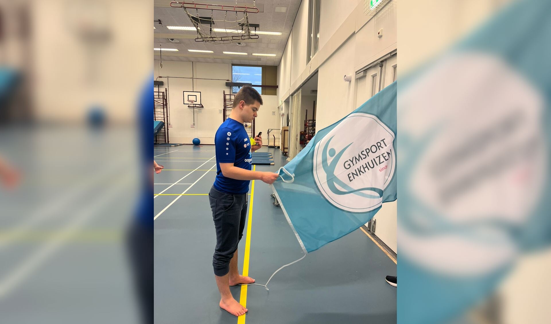 Lennon Bos uit Lutjebroek is uitgeroepen tot sporter van de maand bij Gymsport Enkhuizen.