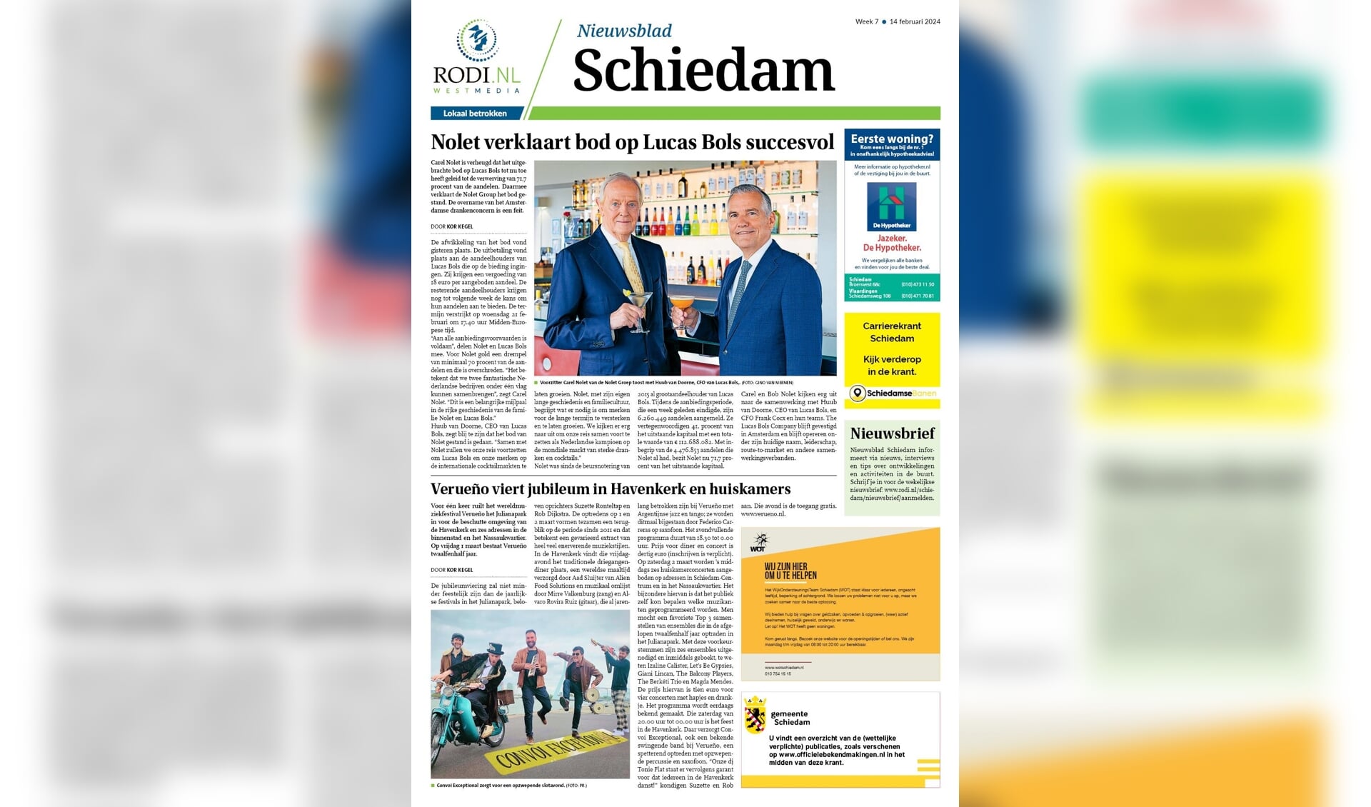 Digitale editie Nieuwsblad Schiedam.