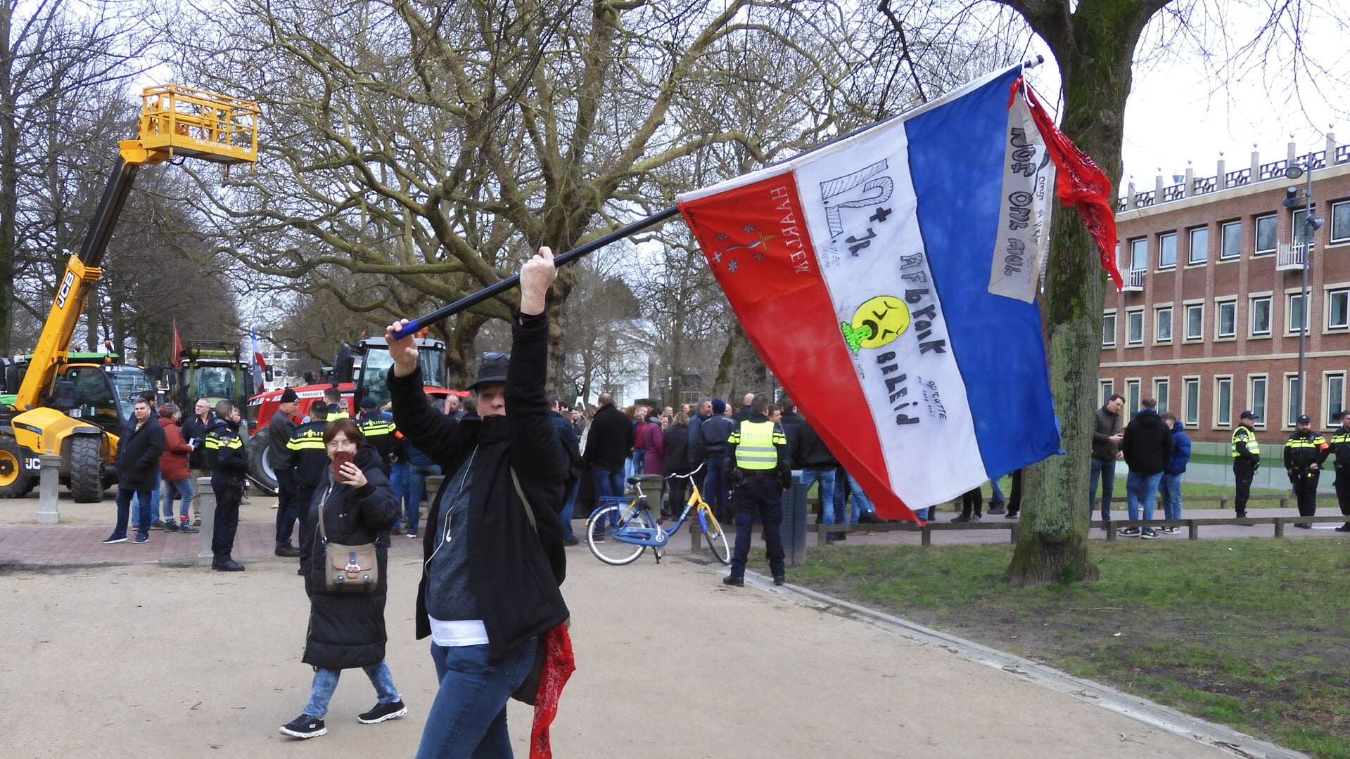 Het protest in Haarlem verliep rustig,