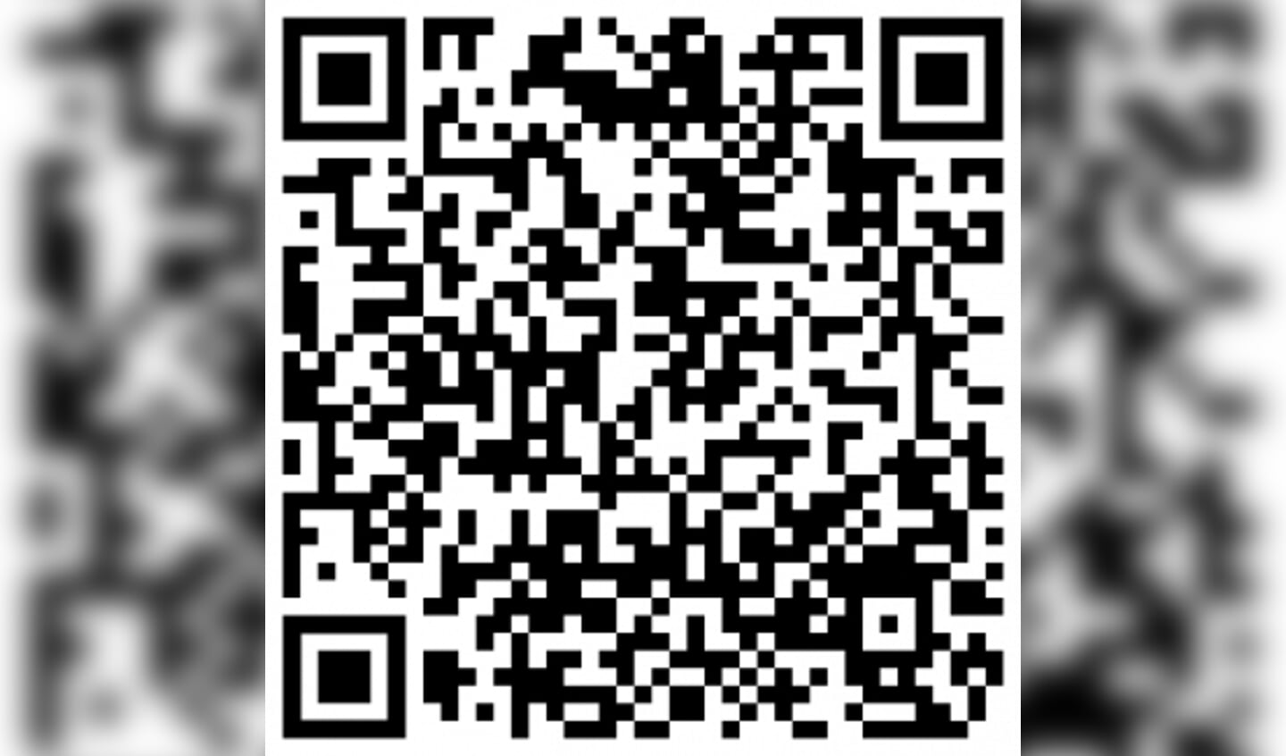 Scan de QR-code om snel naar de website te gaan.