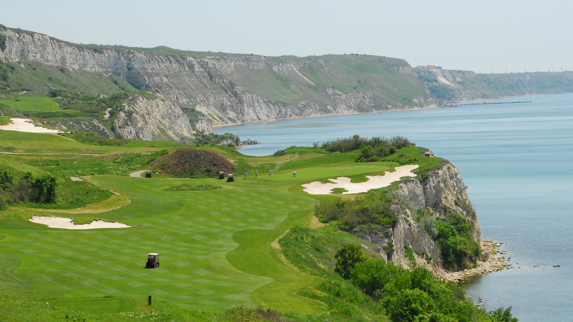 Thracian Cliffs is indrukwekkend, spectaculair, maar geen course voor golfers met angst in hun spel.