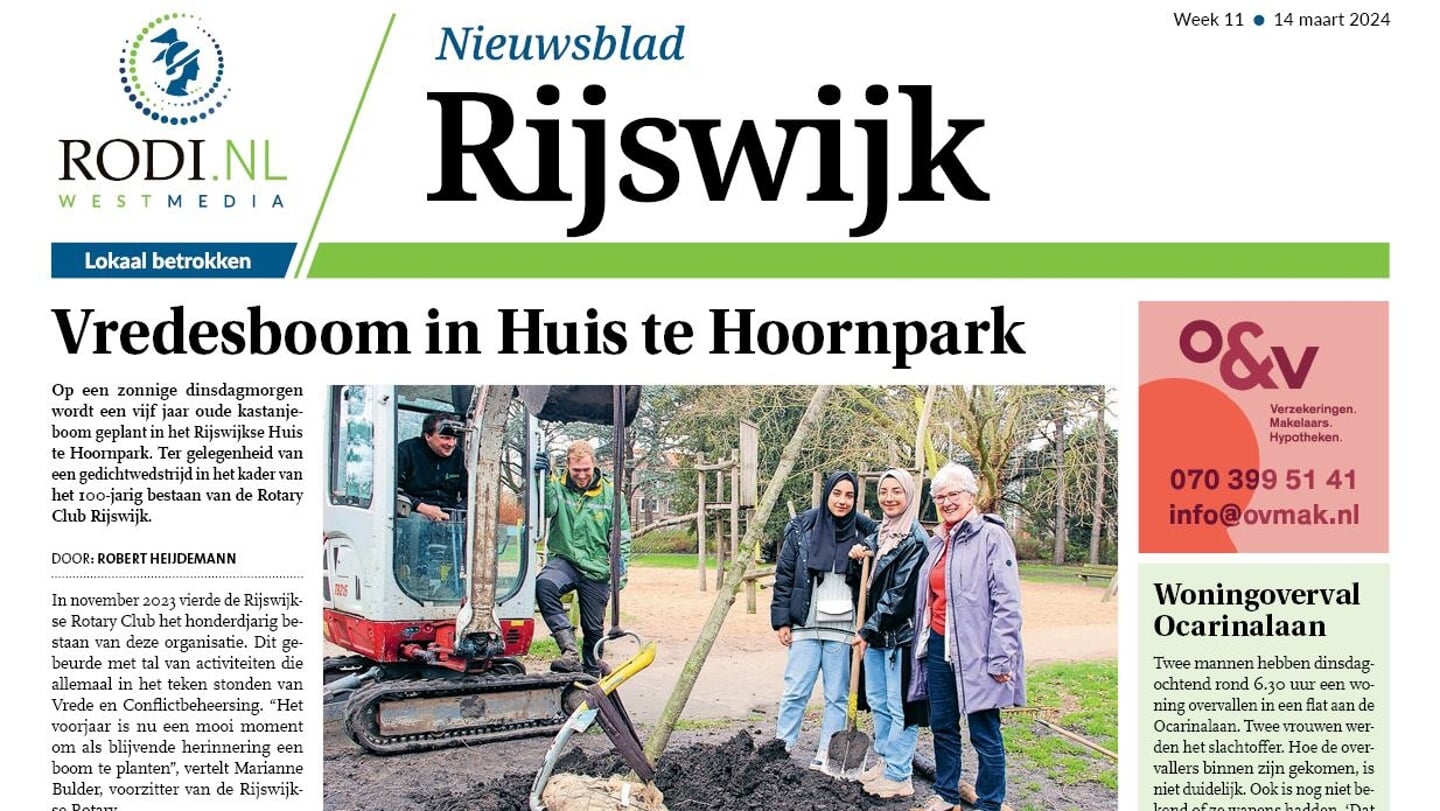 Nieuwsblad Rijswijk week 11 staat online!