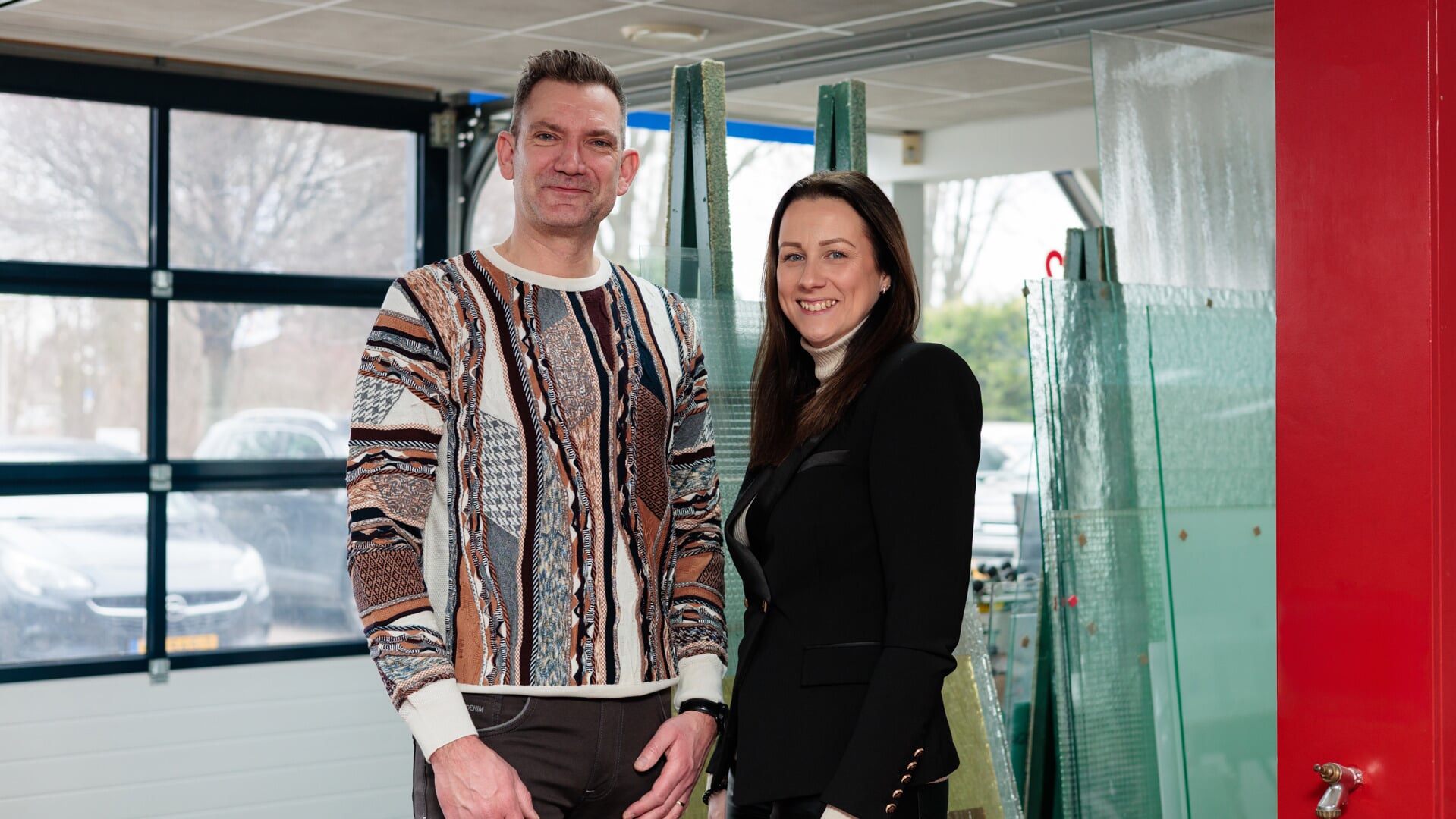 Gijs en Esther Sterk zijn de nieuwe eigenaren van Glashandel Nico Visser. 