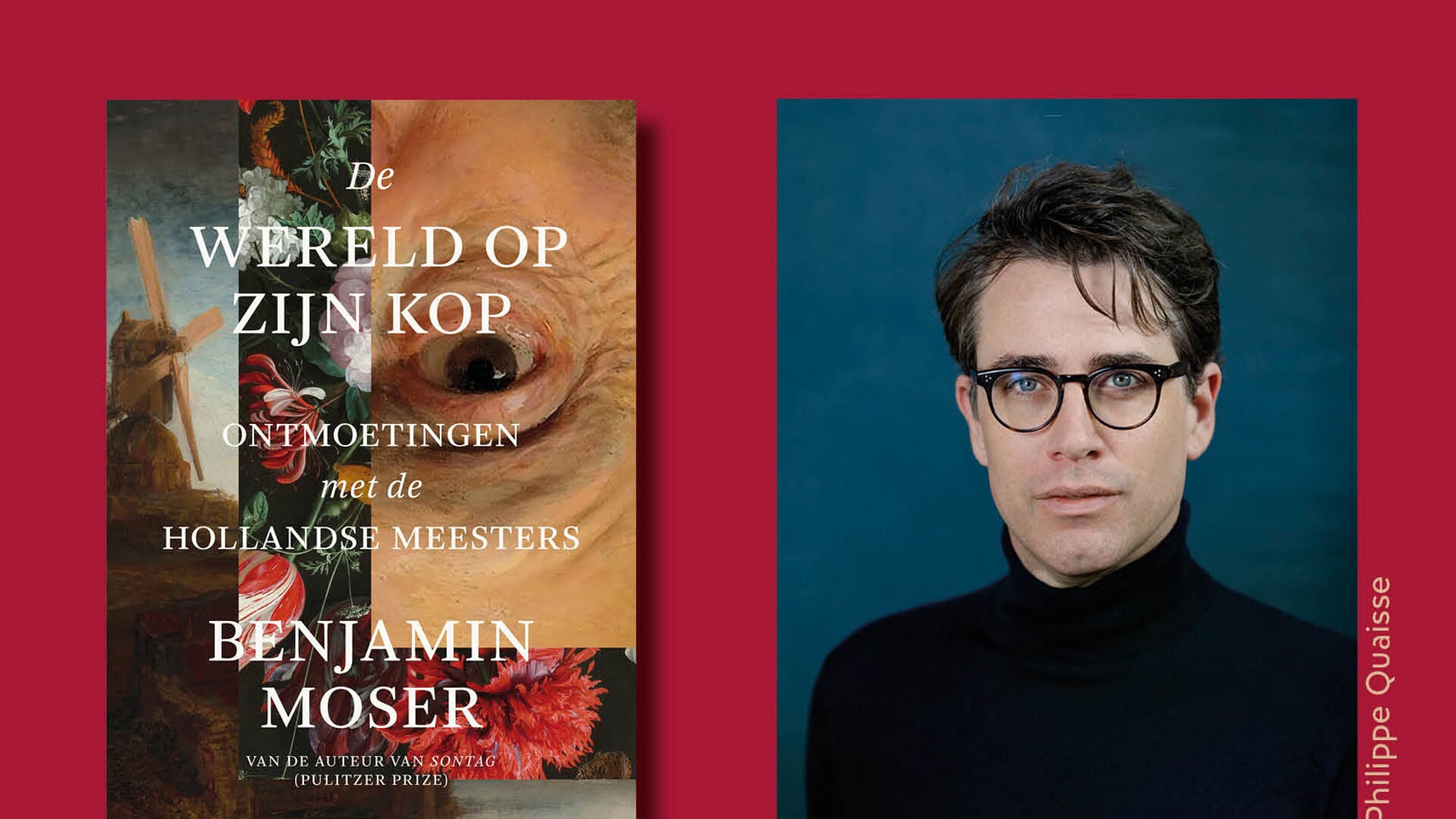 De cover van het boek en schrijver Benjamin Moser. 