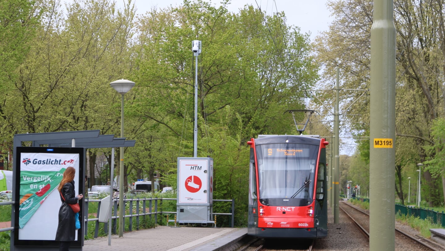 Camerasysteem geplaatst op tramhalte in Den Haag