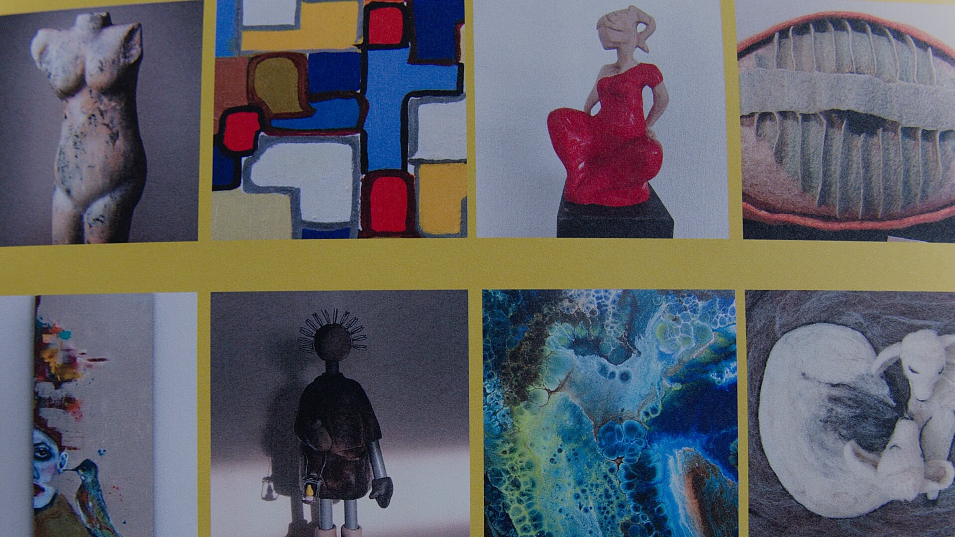  Enkele werken die tijdens de expositie te bewonderen zijn.