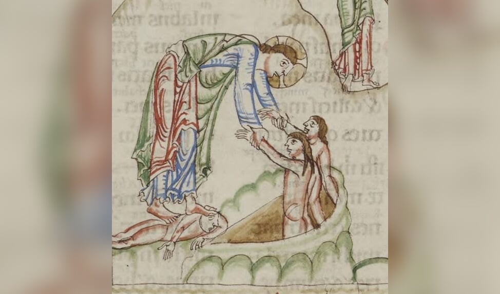 Eadwine psalmboek uit de twaalfde eeuw.