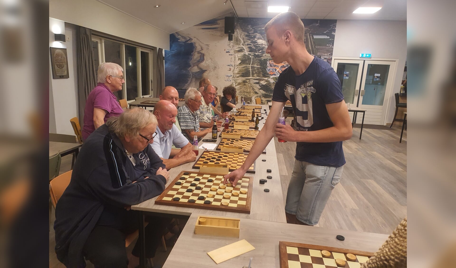 Stan van der Meer eerder dit seizoen in actie als simultaangever.