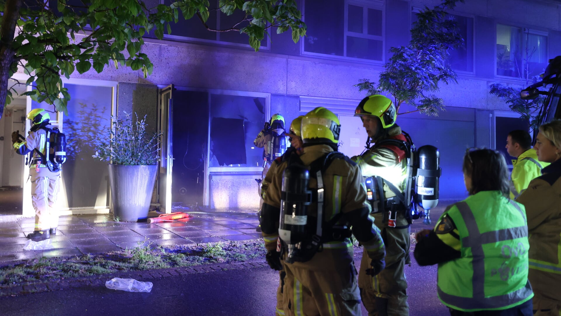 Scootmobiel vliegt in brand in Woonzorgcentrum op het Erasmusplein