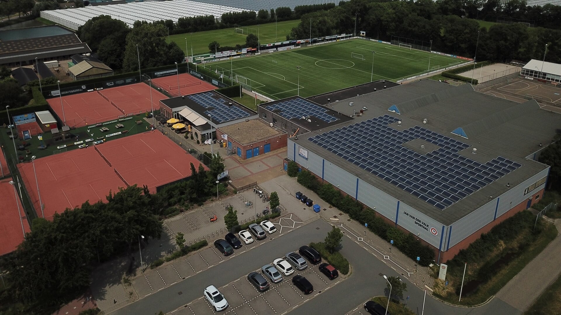 Het sportcomplex van Verburch in Poeldijk.