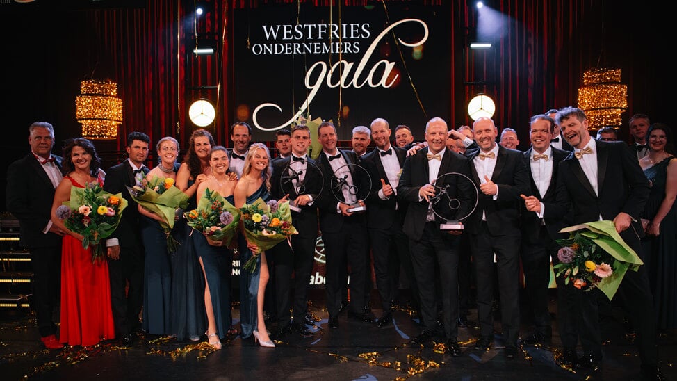 Alle winnaars van het Westfries Ondernemersgala. 