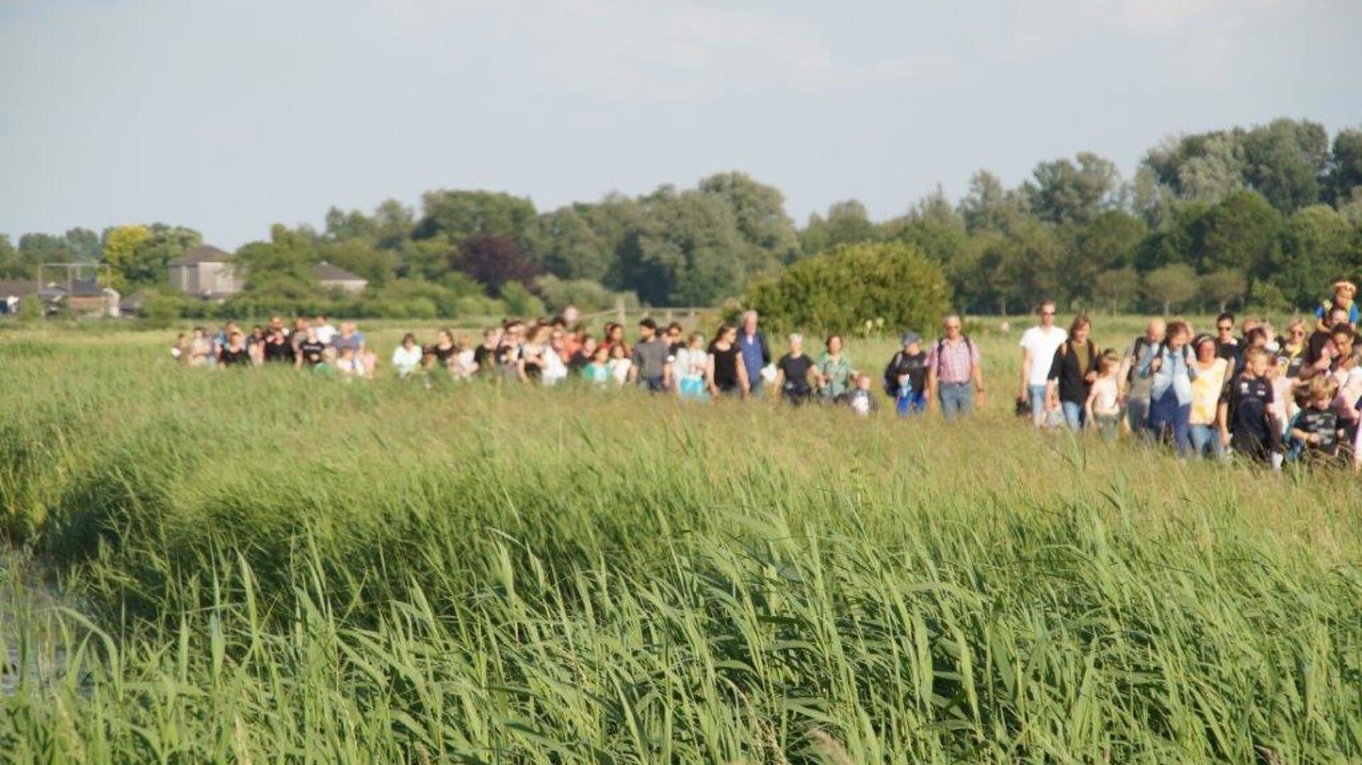 De routes lopen door Het Twiske.