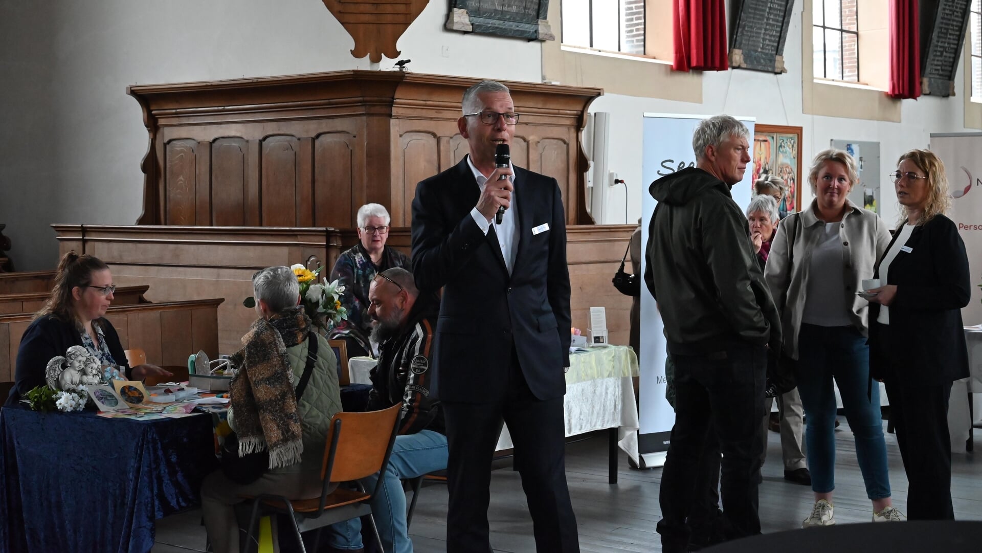 Martin Vonk bij de opening van de beurs, twee jaar geleden. 