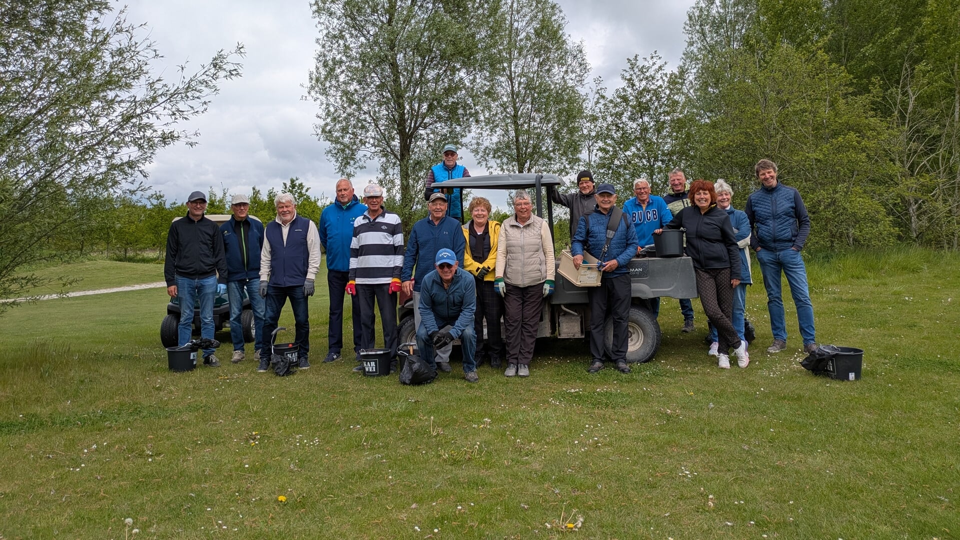 De 75 enthousiaste vrijwilligers.