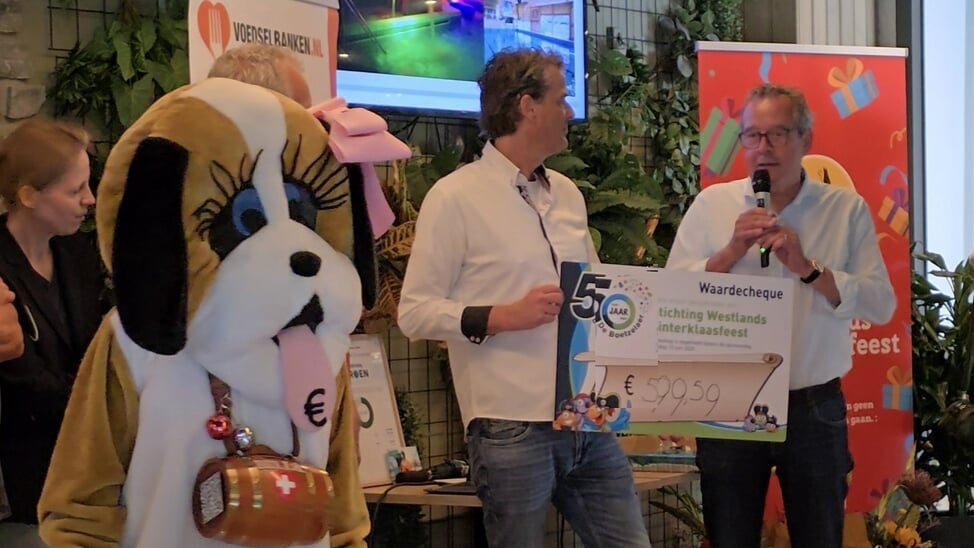 Een sponsoractie onder de bezoekers leverde een mooi bedrag op voor drie goede doelen. 