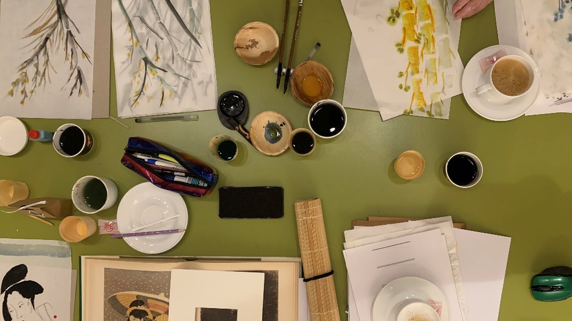 Op 20 juni kunnen liefhebbers deelnemen aan de workshop Japanse inktkunst.