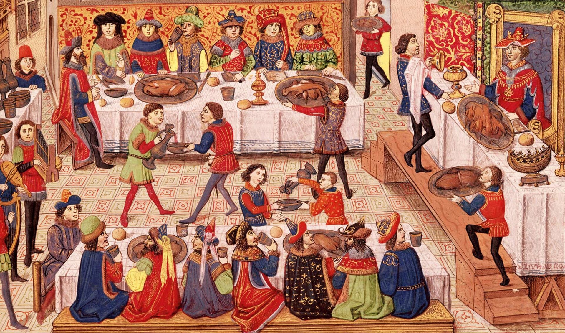 Dineren in de middeleeuwen was een bijzondere aangelegenheid. (Foto: Historianet.nl)
