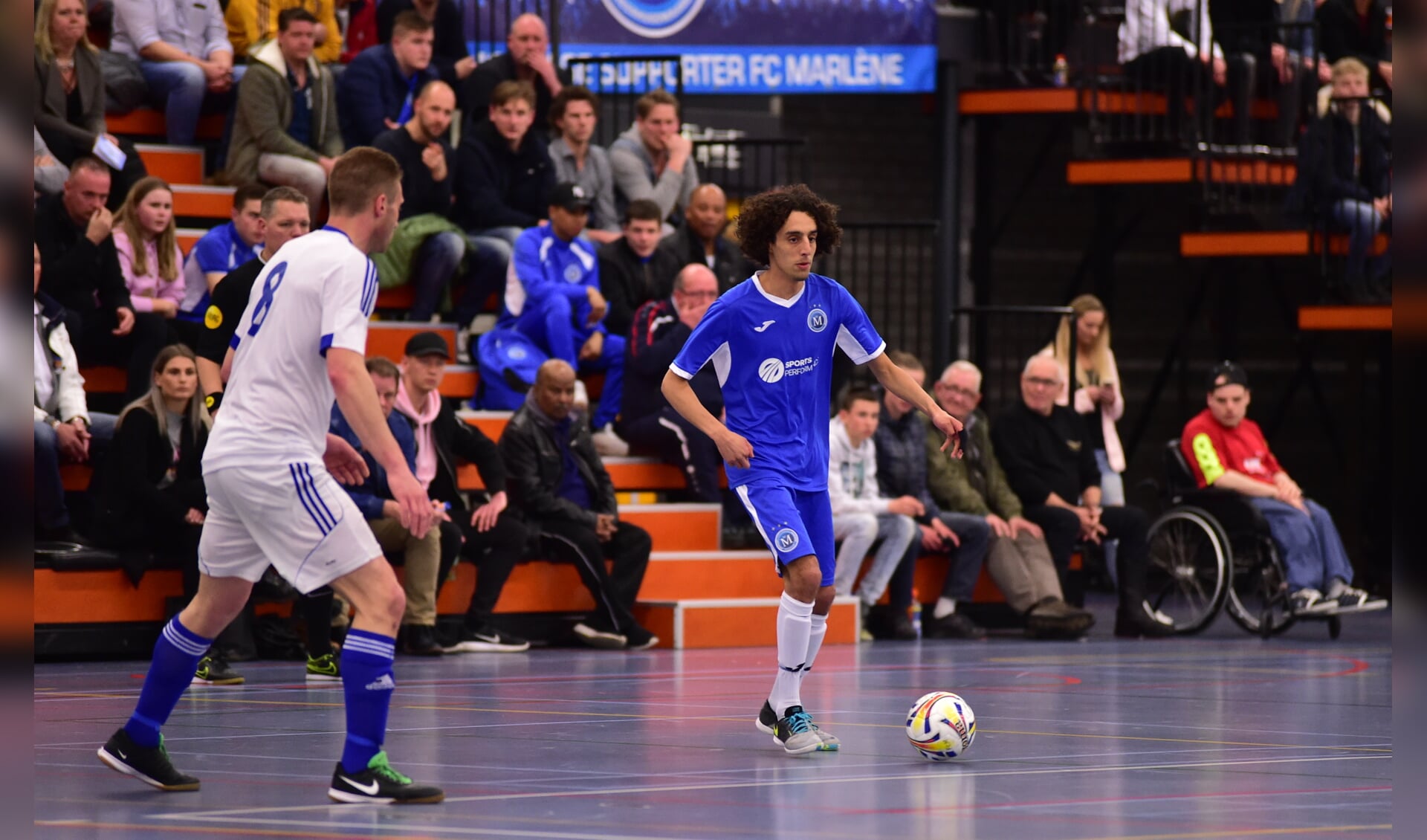 Balgoochelaar Nabil Akaazoun had met zijn twee treffers een groot aandeel in de 6-3 overwinning. (Foto: Sander Kaaij).