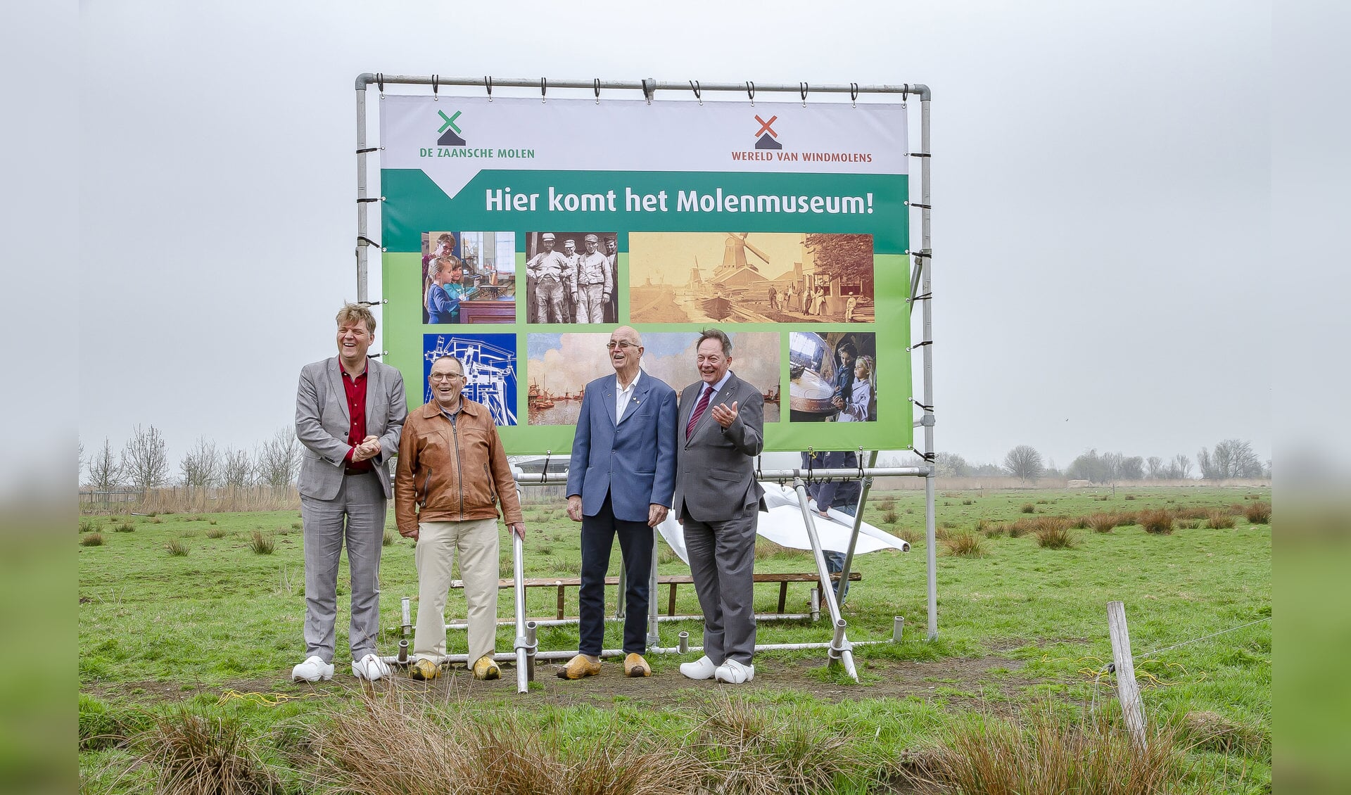 V.l.n.r. Jan Hamming, Nico Maas, Gerrit Smit en Peter Tange. (Foto: Pielkenrood Public Relations)