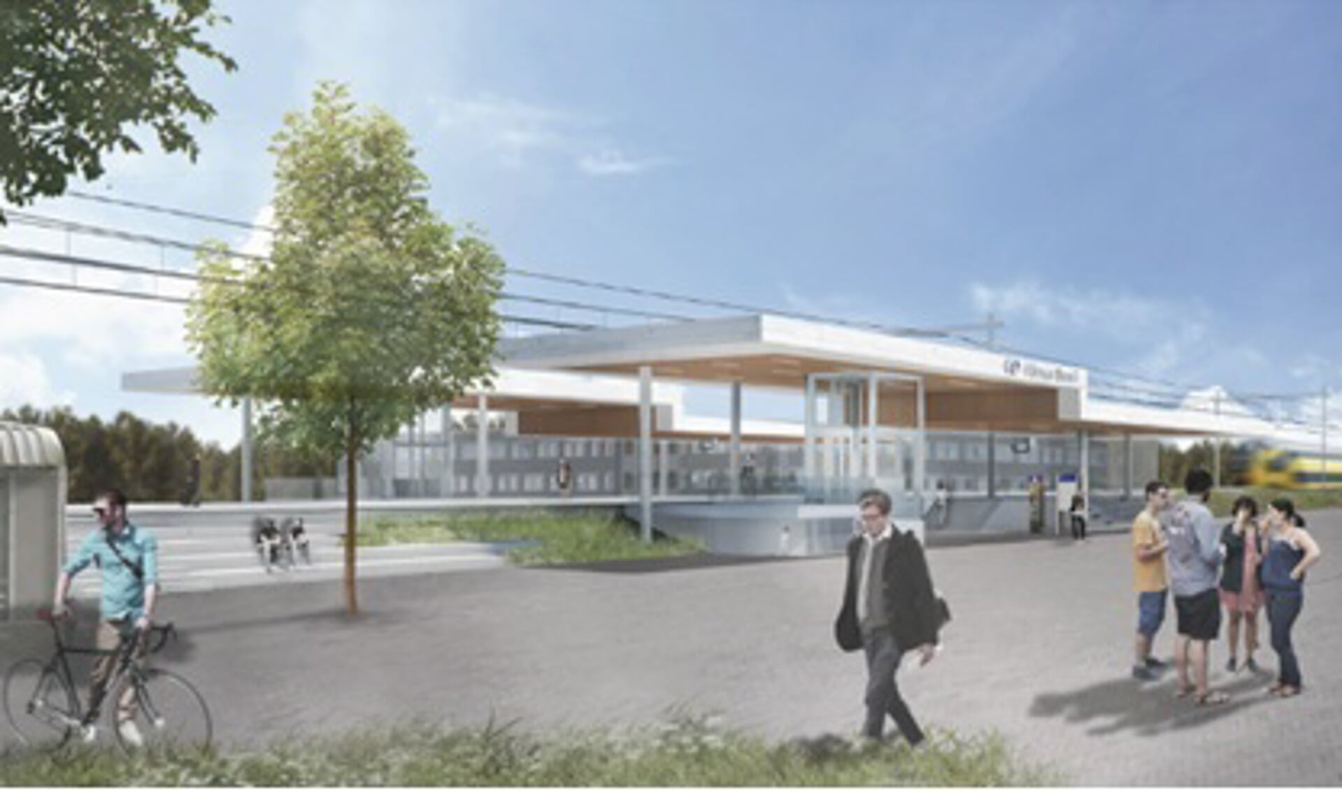 Zo ziet het vernieuwde station Noord er in 2021 uit. (Impressie: architect VenhoevenCS)