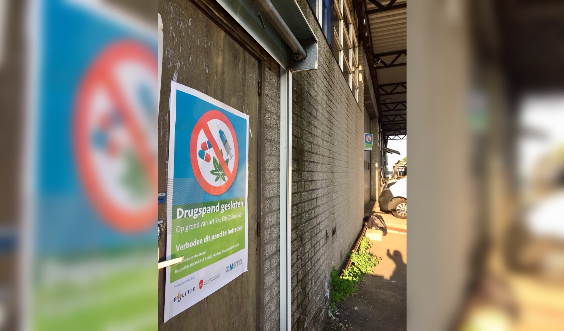 Het gesloten drugspand in Krommenie. (Foto: Gemeente Zaanstad)