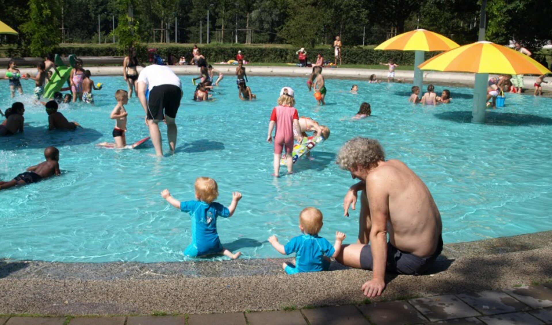 Gladde vloer in het pierenbadje. (Foto: gemeente Amsterdam)